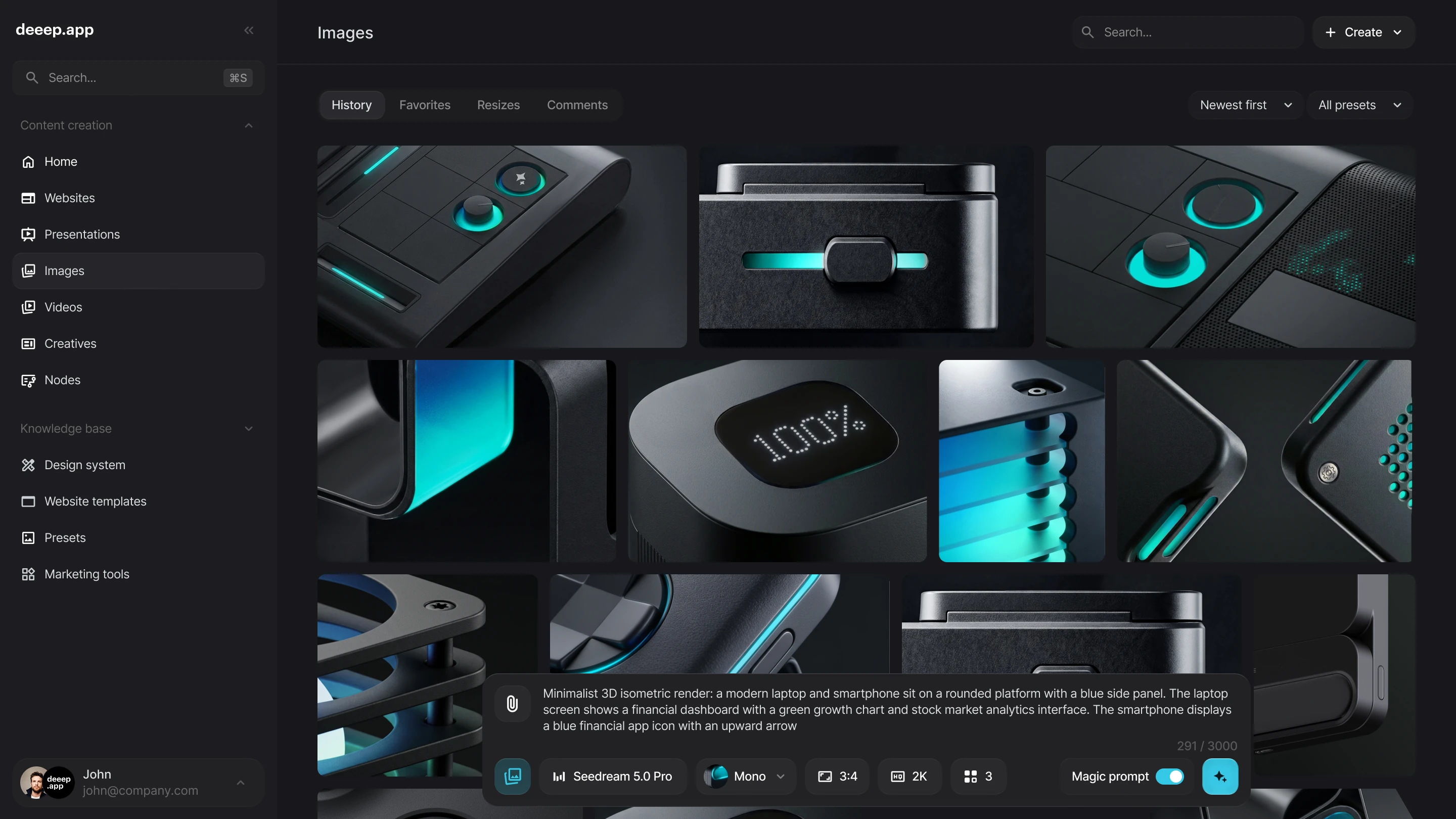 AI imagery built from your design system