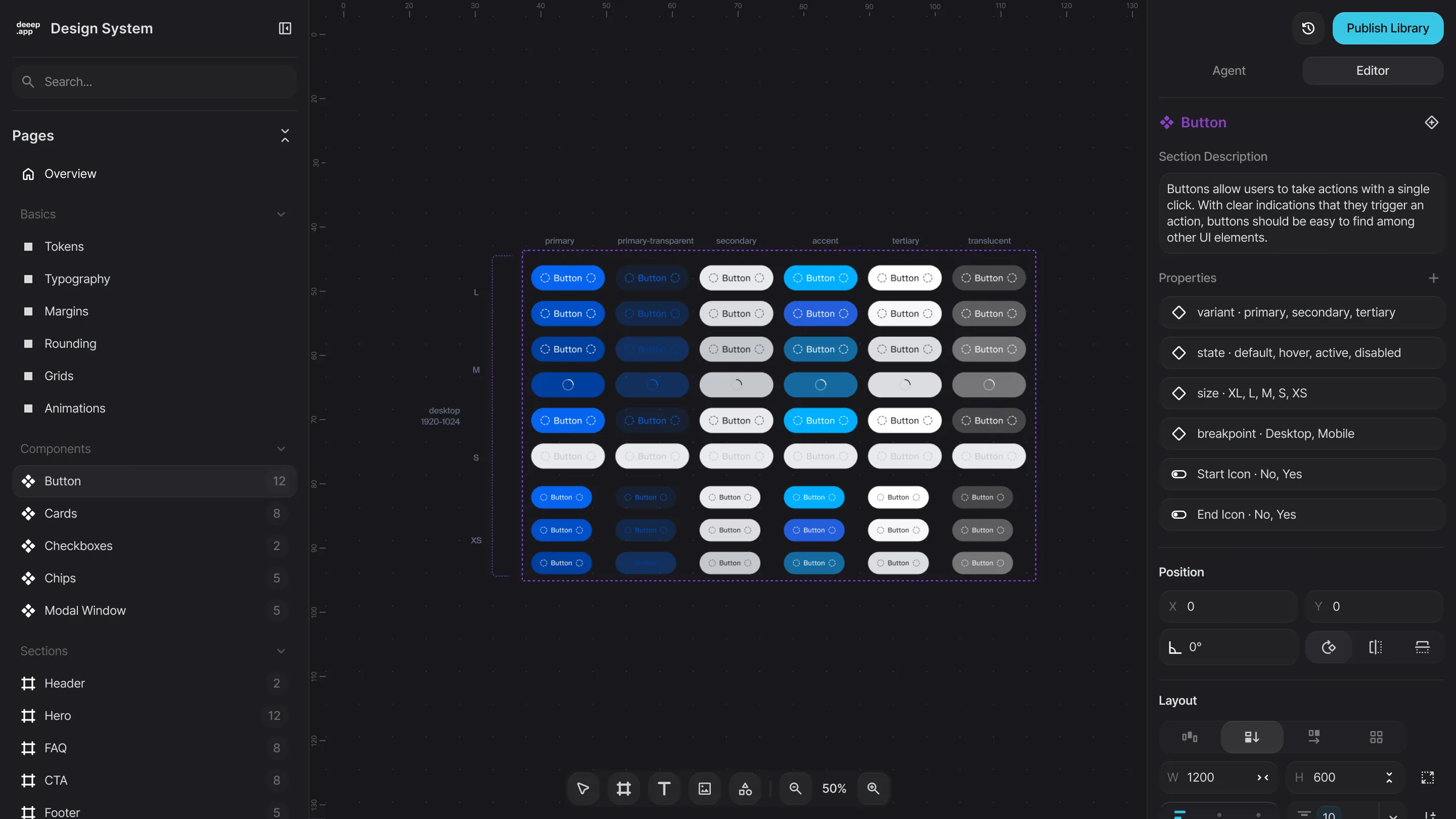 Team workspace in deeep.app