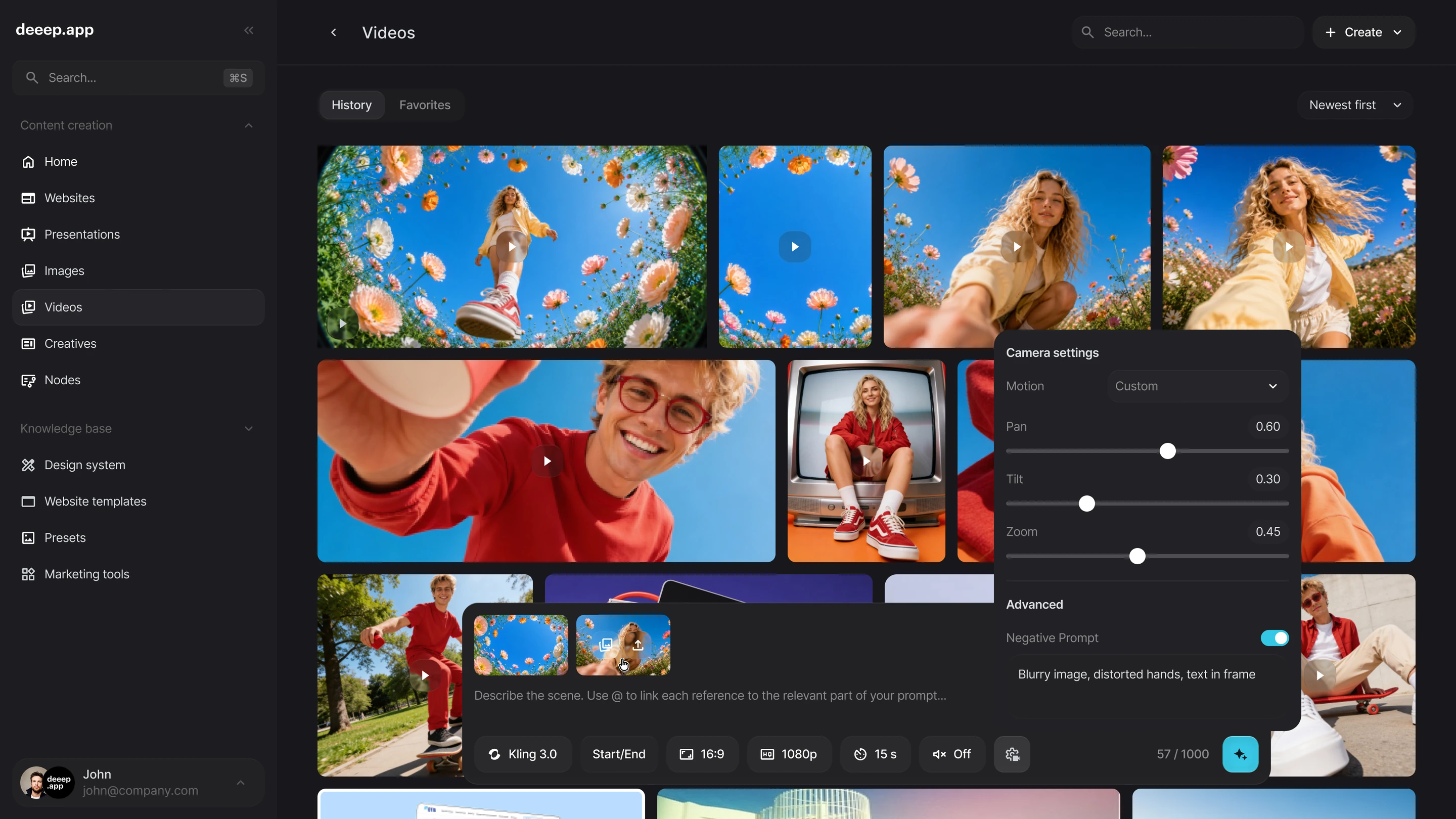AI video production, grounded in your design system